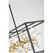 Canada LED 11.75 inch Gold Chandelier Ceiling Light